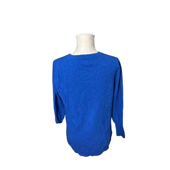 J. Crew Factory Blue Crew Neck Sweater - Picture 5 of 11